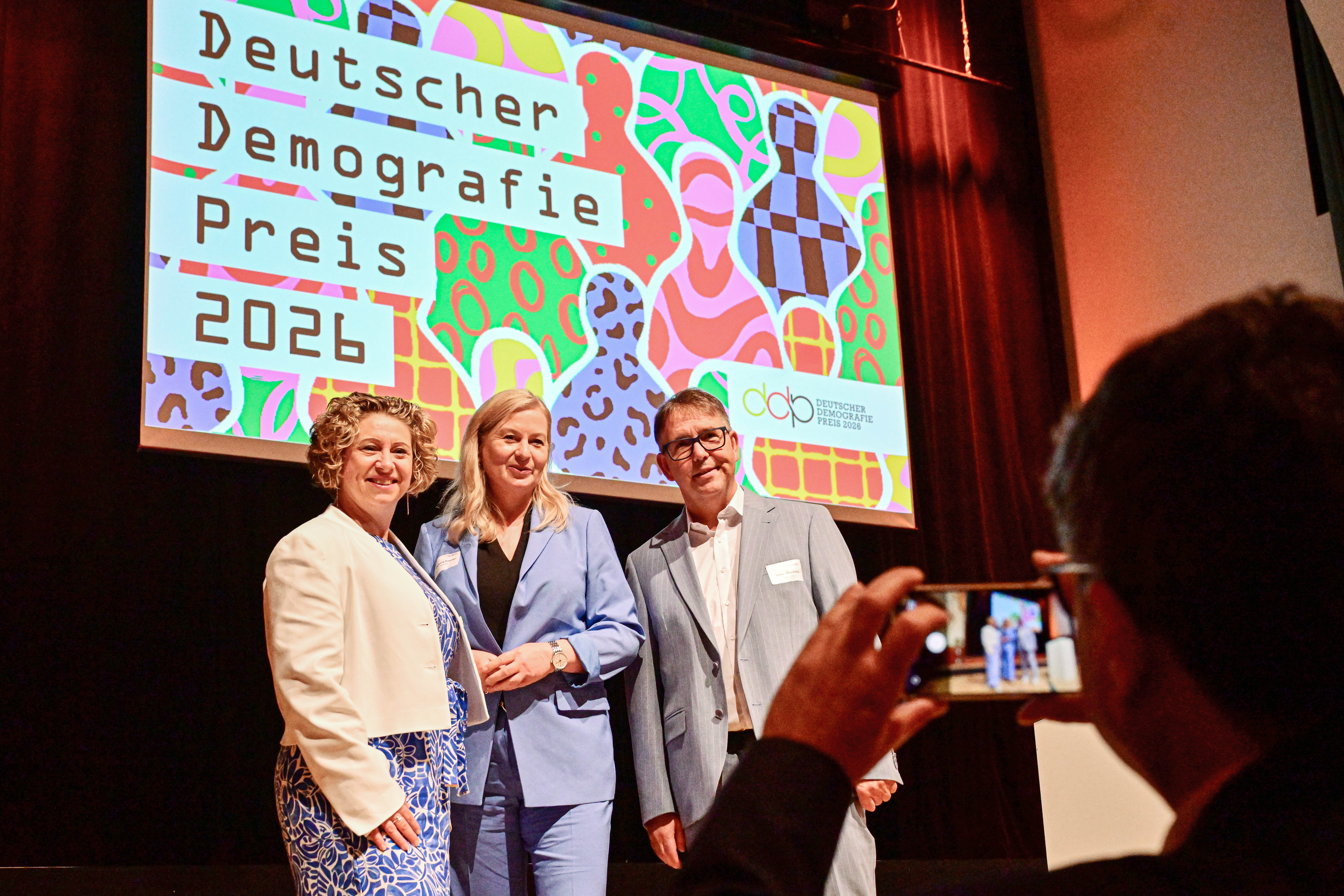 Verleihung des Deutschen Demografie Preises 2026 am 04.06.26 im Jenaer Volkshaus. Foto: Jürgen Scheere/DDP