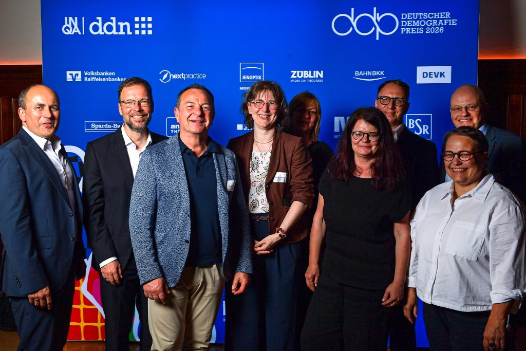 Verleihung des Deutschen Demografie Preises 2026 am 04.06.26 im Jenaer Volkshaus. Foto: Jürgen Scheere/DDP