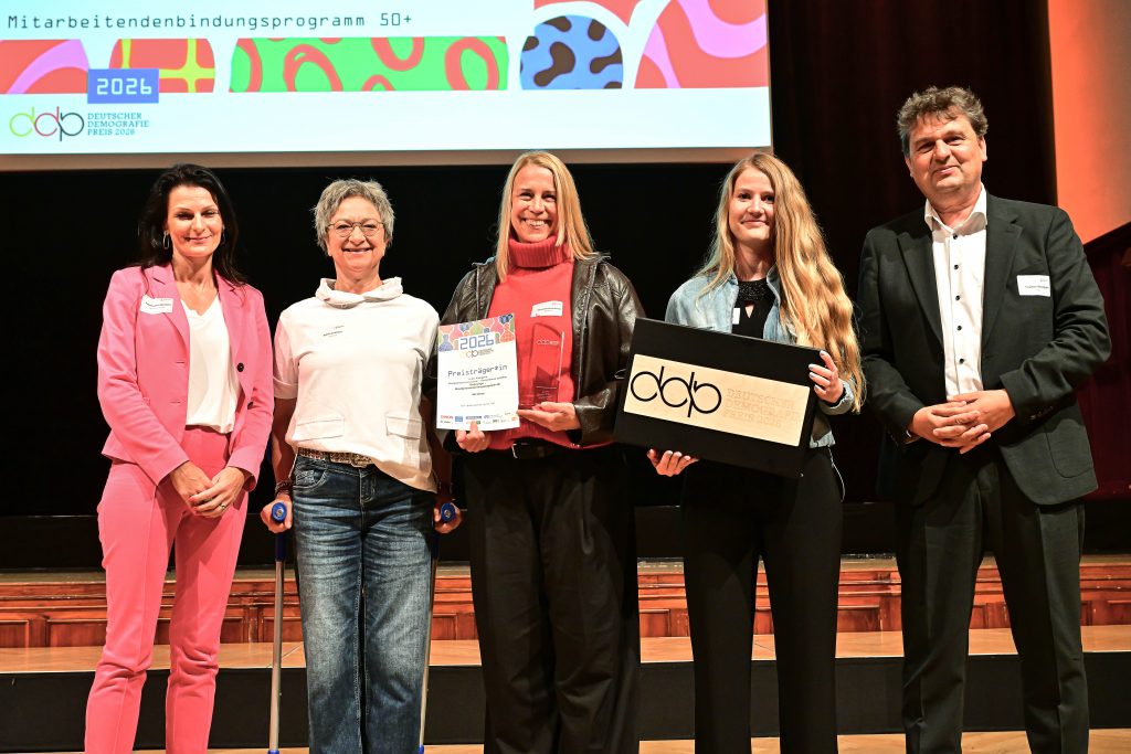 Verleihung des Deutschen Demografie Preises 2026 am 04.06.26 im Jenaer Volkshaus. Foto: Jürgen Scheere/DDP